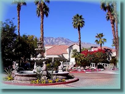 Entry view of the clubhouse and grounds